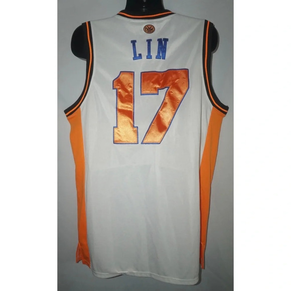 New York Knicks Jeremy Lin Adidas Jersey XXL 54 - Picture 7 of 12